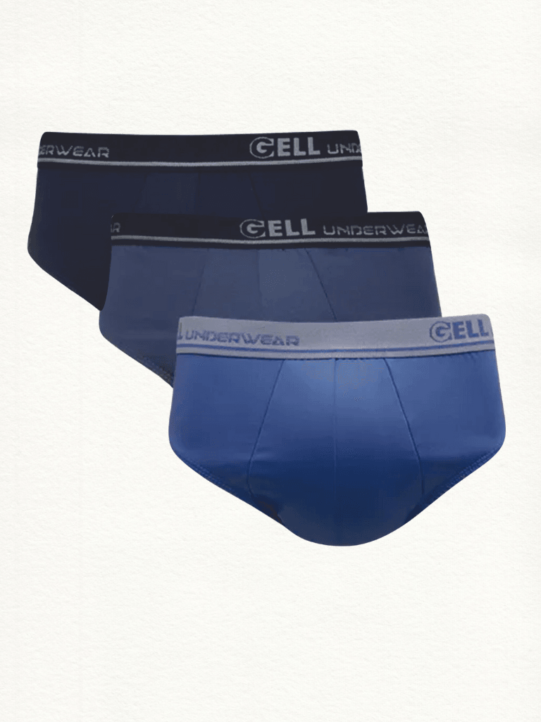 Kit 3 Cuecas Slip Microfibra Com Elástico Personalizado Gell - Gell Store