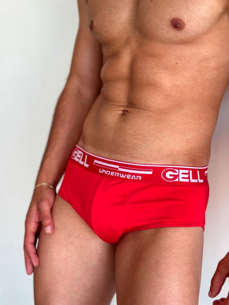 Kit 3 Cuecas Slip Microfibra Com Bojo E Elástico Personalizado Gell - Gell Store