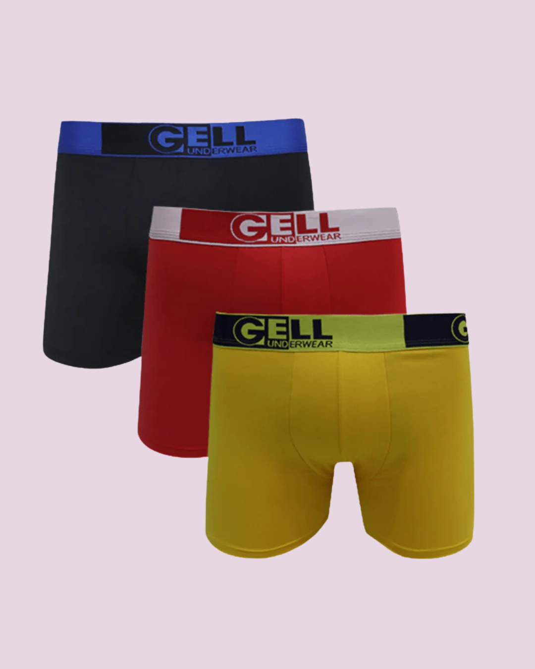 Kit 3 Cuecas Boxer Microfibra Com Bojo