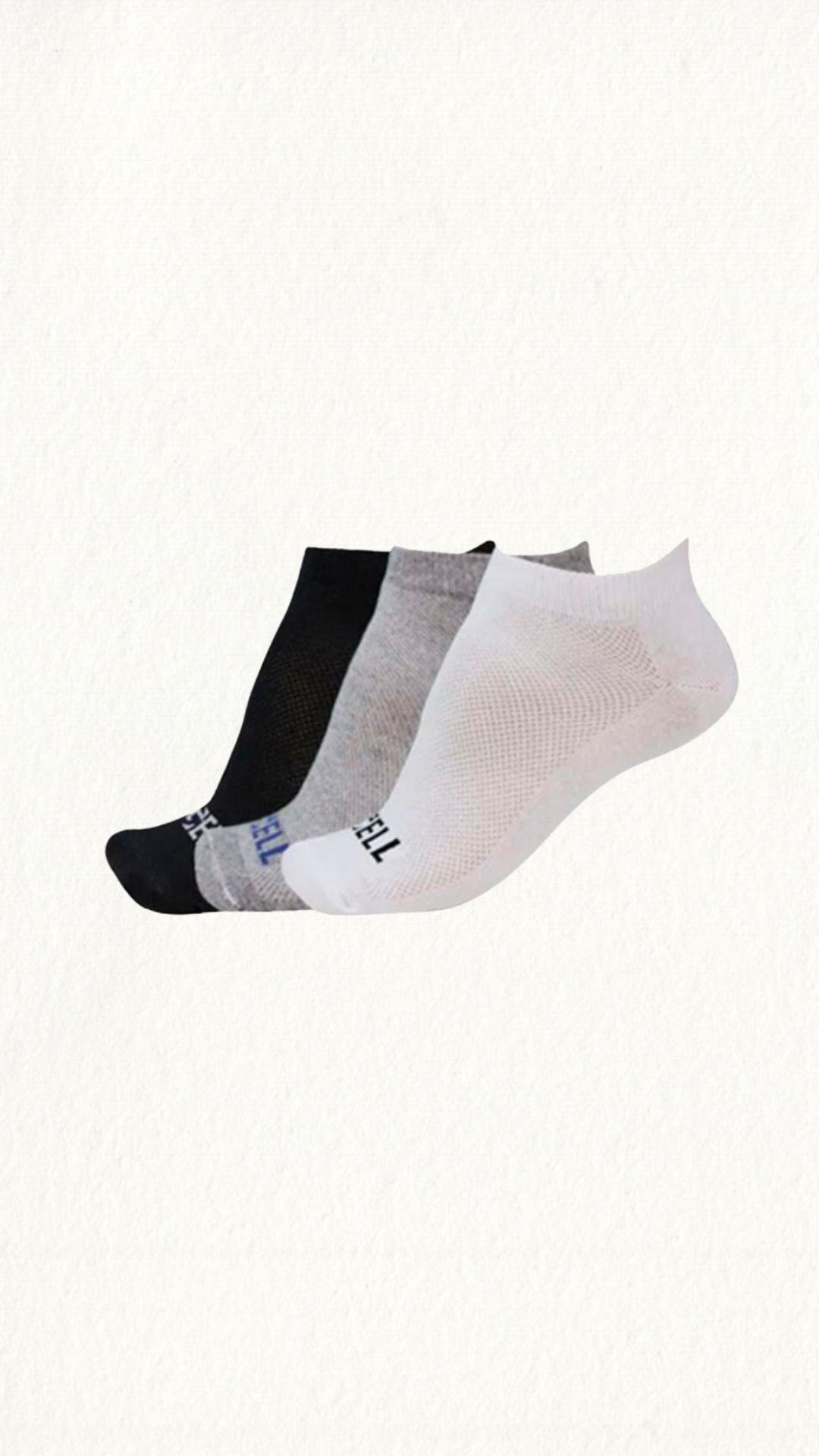 Kit 3 Meias Invisíveis Gell Sortida - Gell Store
