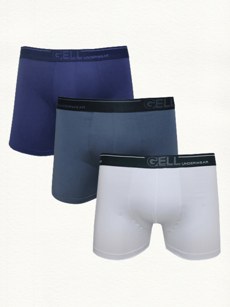 Kit 3 Cuecas Boxer Microfibra Com Bojo - Gell Store