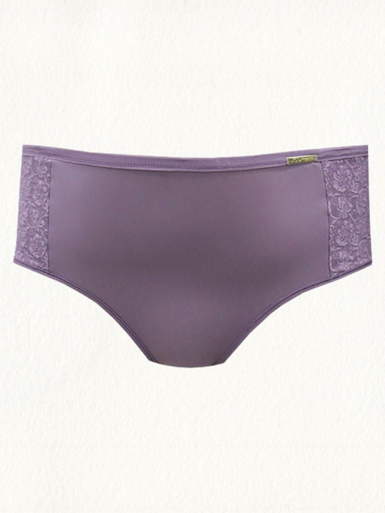 Calcinha Plus Size Microfibra Com Compressão E Renda - Gell Store