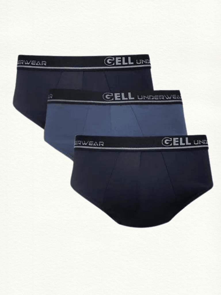 Kit 3 Cuecas Slip Microfibra Com Elástico Personalizado Gell - Gell Store