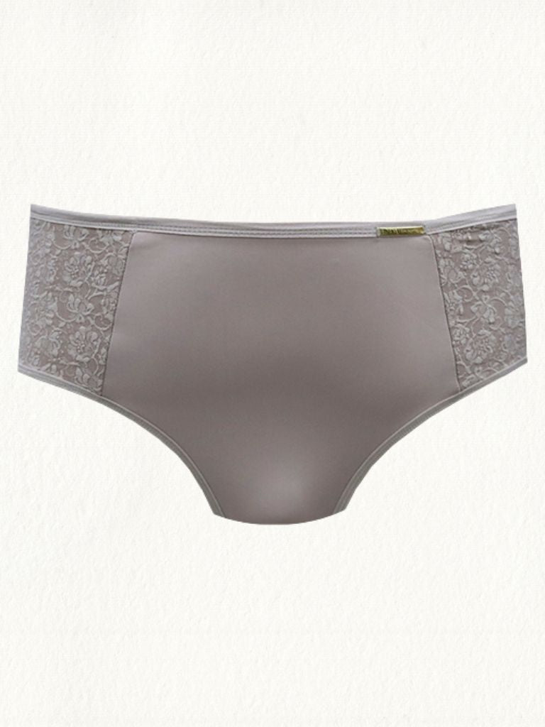 Calcinha Plus Size Microfibra Com Compressão E Renda - Gell Store