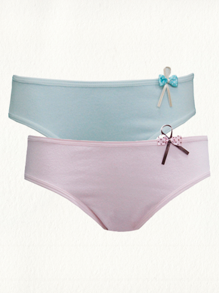 Kit 2 Calcinhas Jovem Cotton Liso - Gell Store