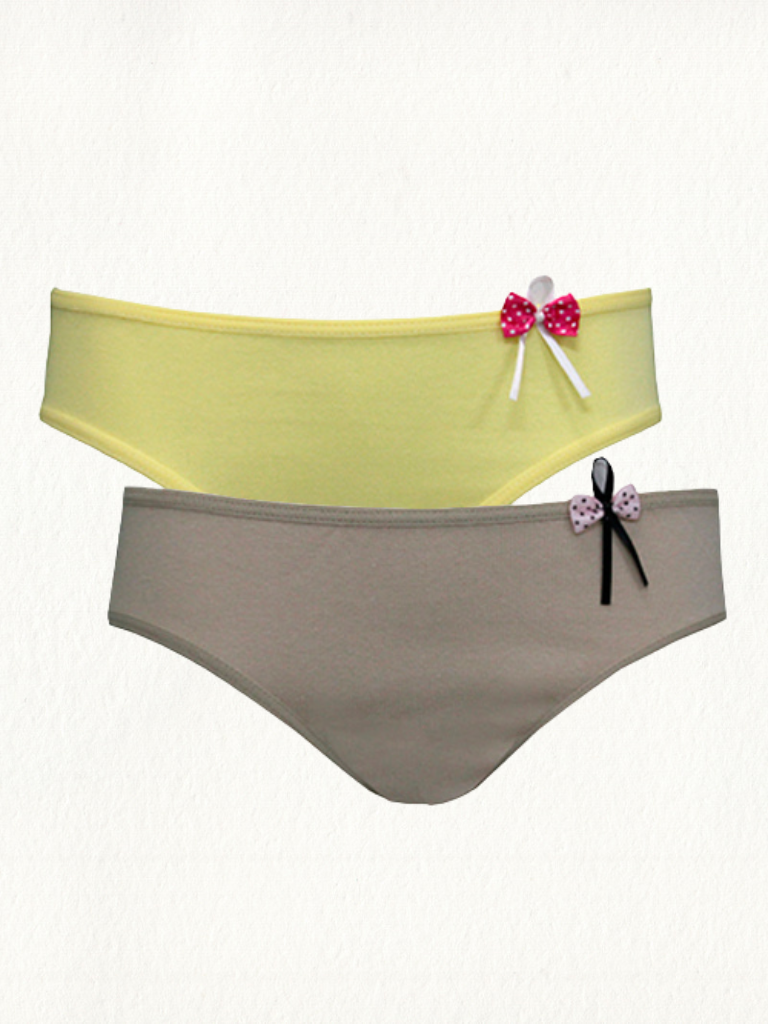 Kit 2 Calcinhas Jovem Cotton Liso - Gell Store