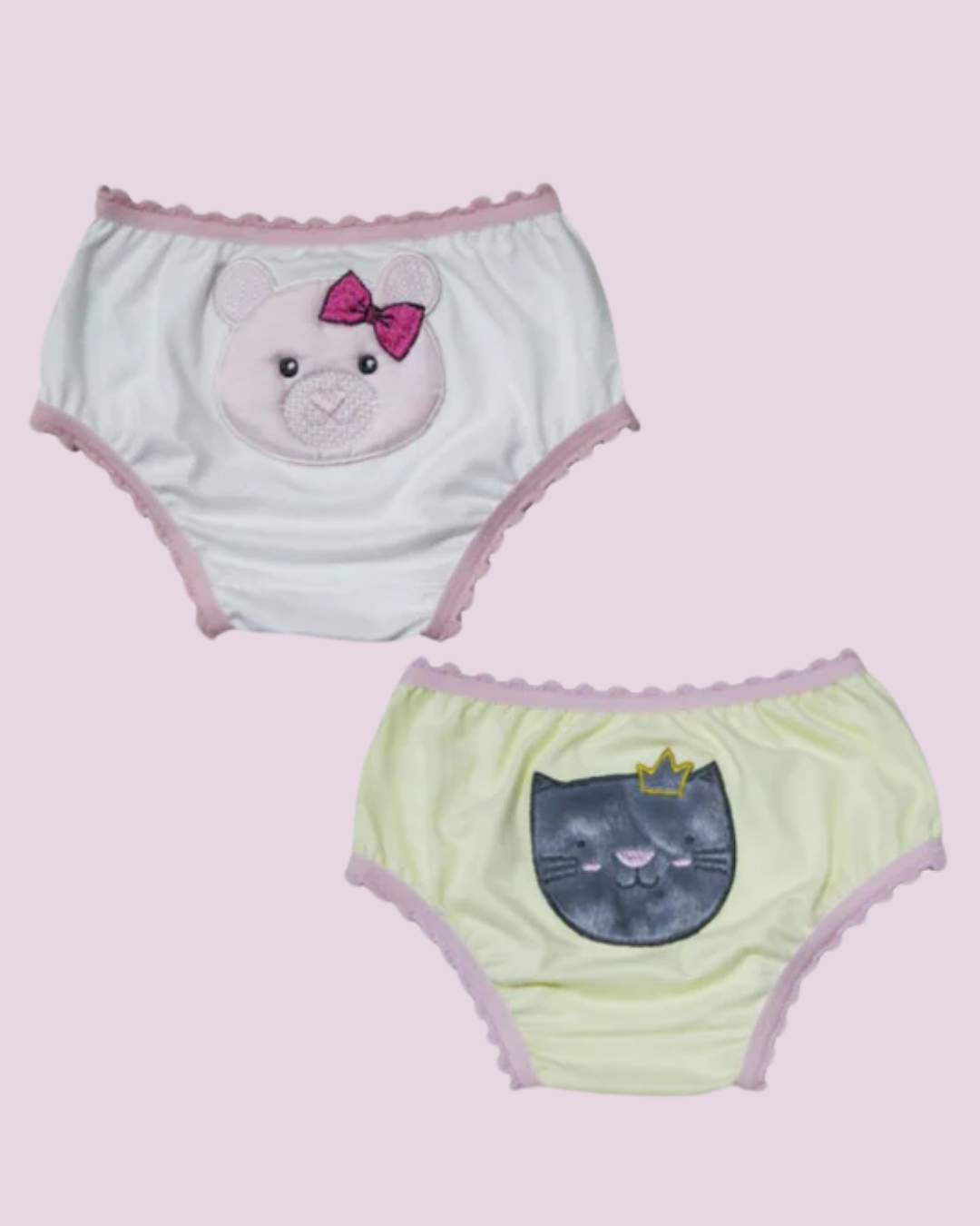 Kit 2 Calcinhas Baby Aveludada