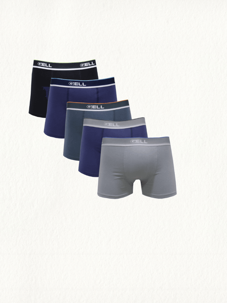 Kit 5 Cuecas Boxer Cotton - Gell Store
