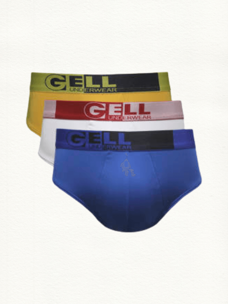 Kit 3 Cuecas Slip Microfibra Com Bojo E Elástico Personalizado Gell - Gell Store