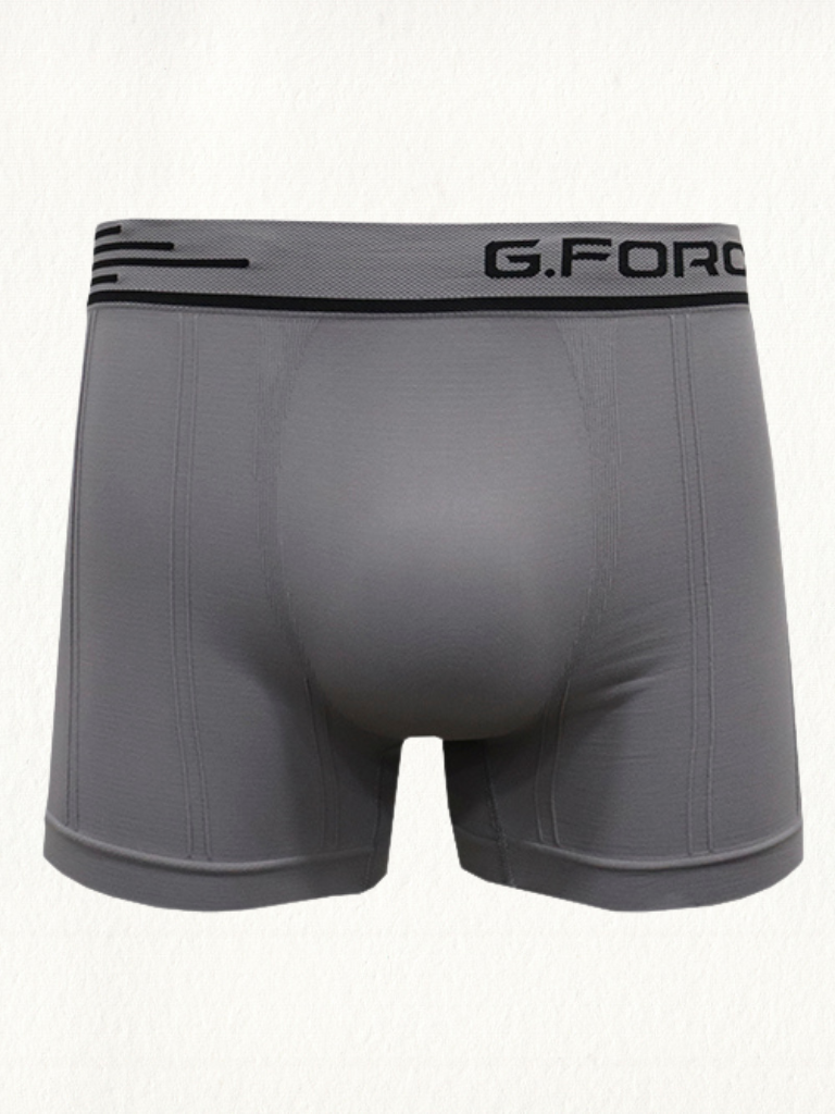 Cueca Boxer G.Force Sem Costura Elástico Listra Simples - Gell Store