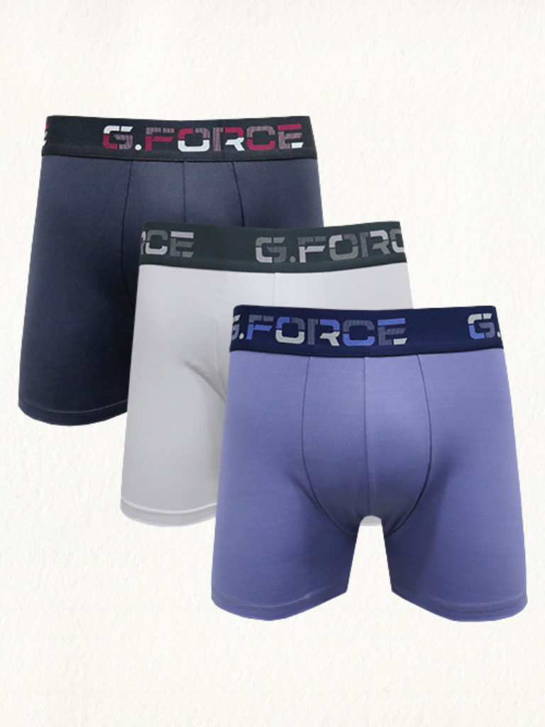 Kit 3 Cuecas Boxer G.Force Microfibra Com Bojo - Gell Store