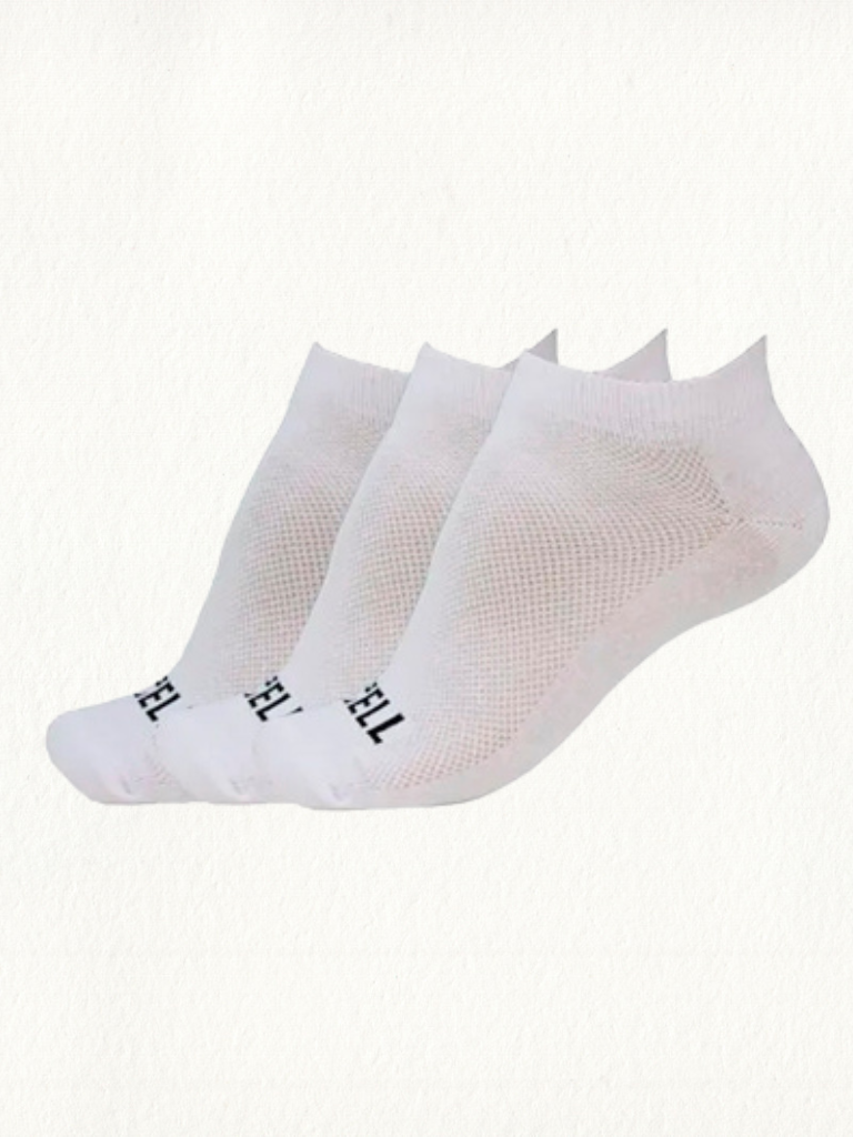 Kit 3 Meias Invisíveis Gell Branca - Gell Store