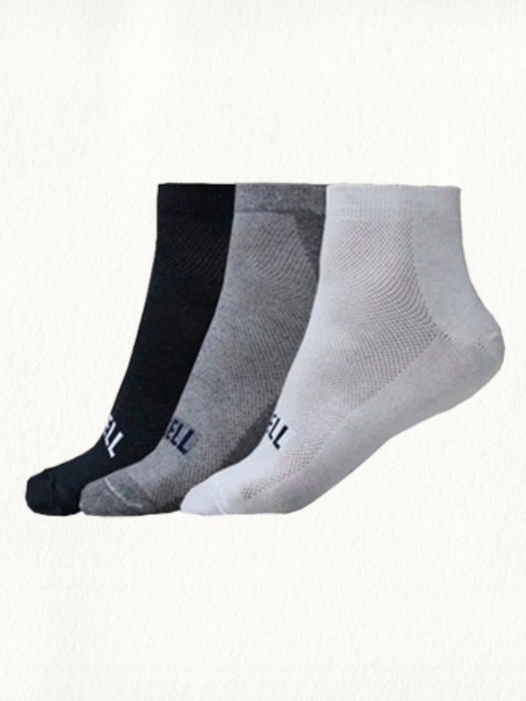 Kit 3 Meias Sapatilha Gell Sortida - Gell Store