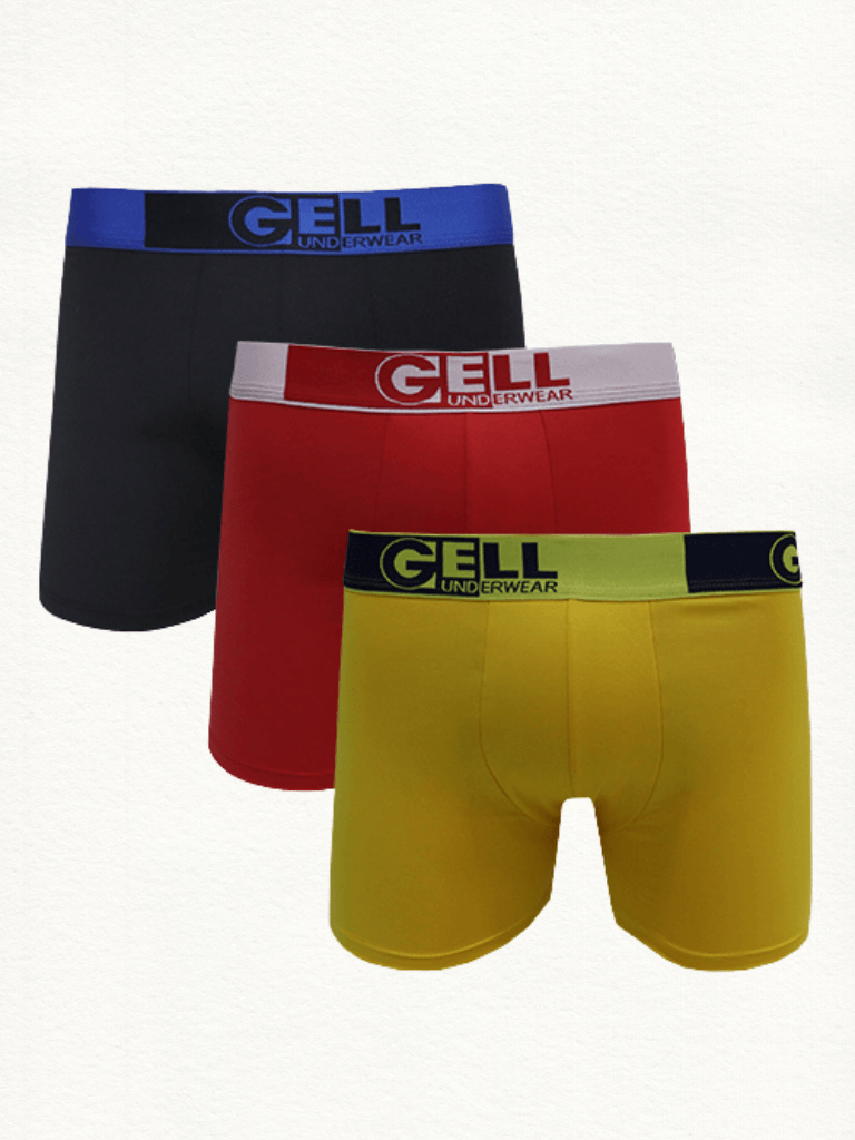 Kit 3 Cuecas Boxer Microfibra Com Bojo - Gell Store
