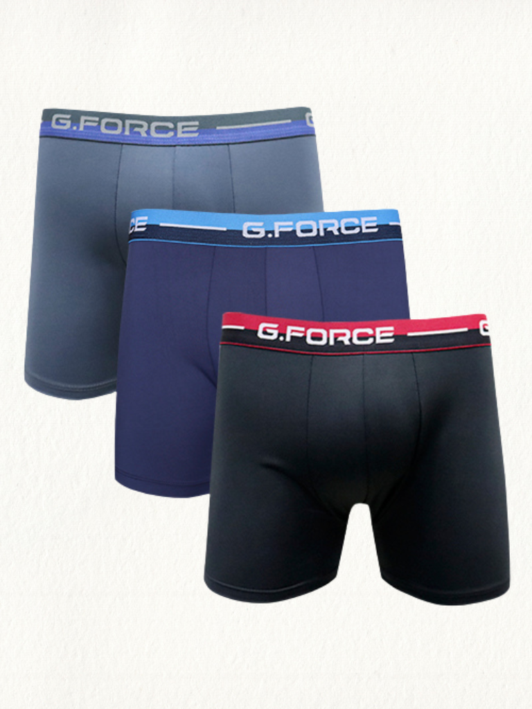 Kit 3 Cuecas Boxer G.Force Microfibra Com Bojo - Gell Store