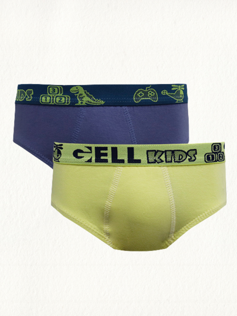 Kit 2 Cuecas Slip Kids Cotton - Gell Store
