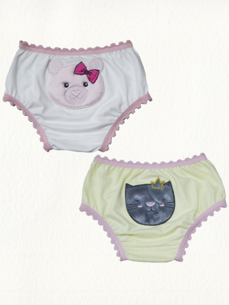 Kit 2 Calcinhas Baby Aveludada - Gell Store