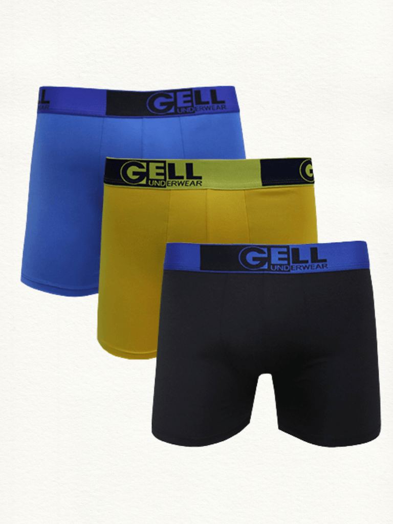 Kit 3 Cuecas Boxer Microfibra Com Bojo - Gell Store
