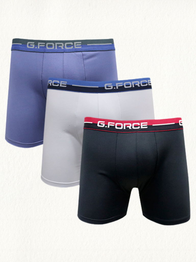 Kit 3 Cuecas Boxer G.Force Microfibra Com Bojo - Gell Store