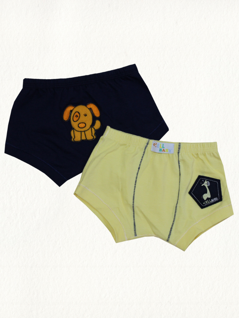 Kit 2 Cuecas Sunga Baby Cotton Com Bordado - Gell Store