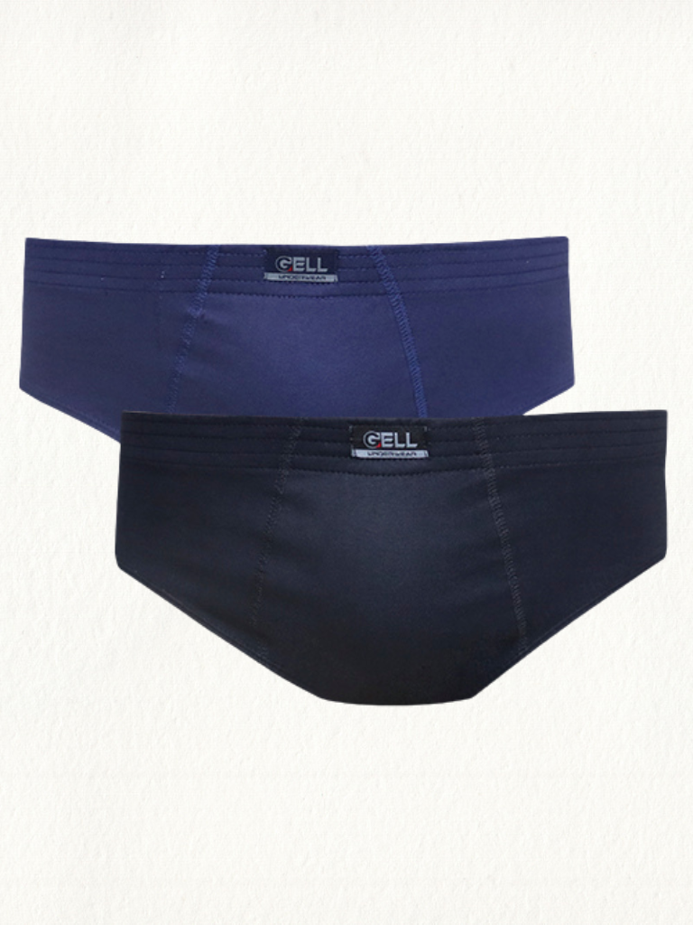 Kit 2 Cuecas Slip Plus Size Algodão Elástico Embutido - Gell Store