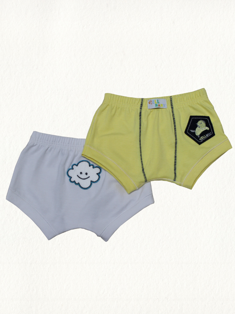 Kit 2 Cuecas Sunga Baby Cotton Com Bordado - Gell Store