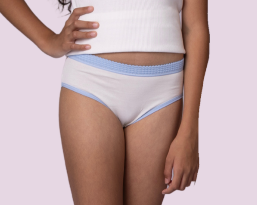 Kit 3 Calcinhas Kids Malha Off White