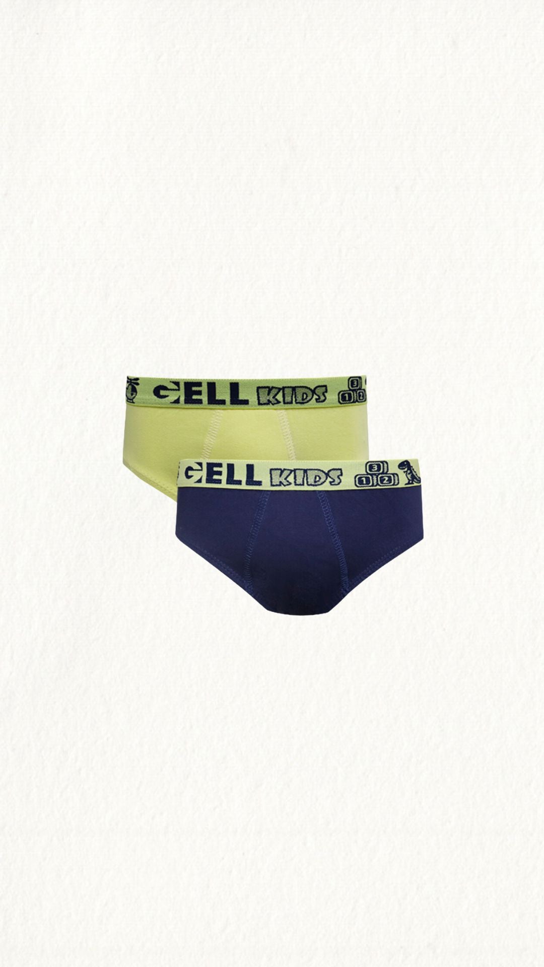 Kit 2 Cuecas Slip Kids Cotton - Gell Store