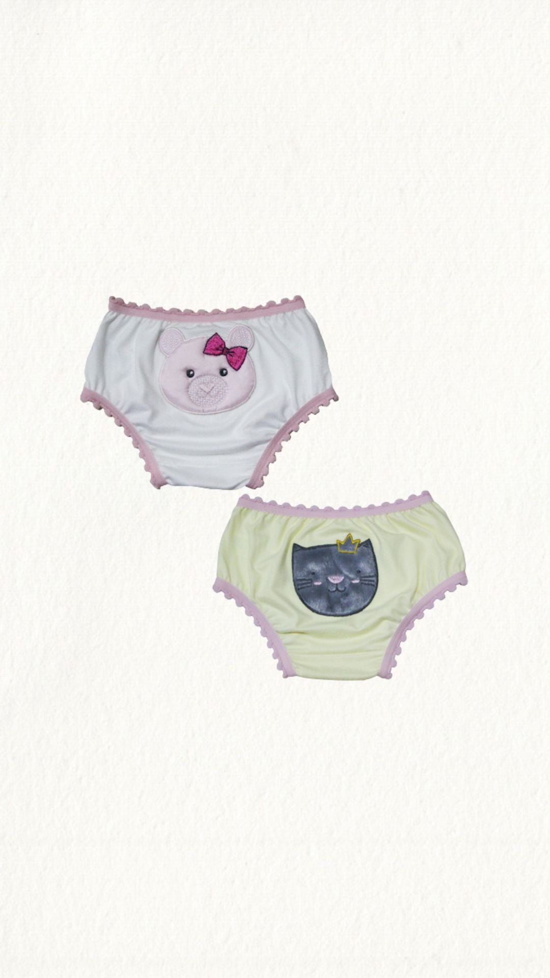 Kit 2 Calcinhas Baby Aveludada - Gell Store