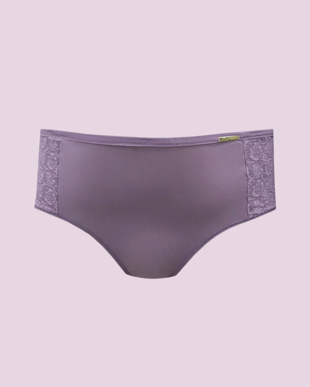 Calcinha Plus Size Microfibra Com Compressão E Renda