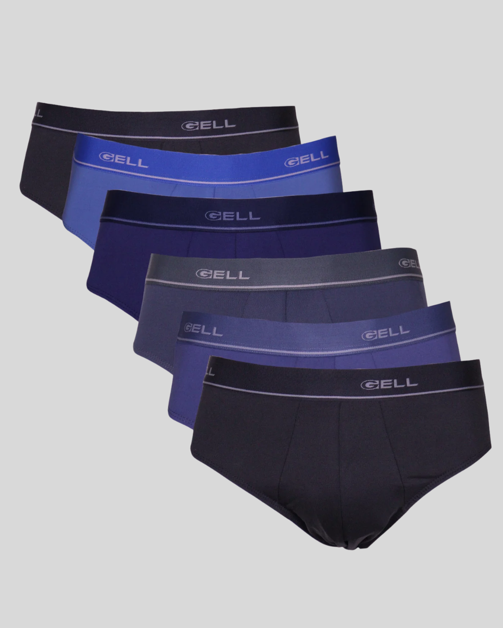 Kit 6 Cuecas Slip Microfibra Com Elástico Personalizado