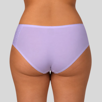 Calcinha Plus Size Microfibra Com Compressão E Renda