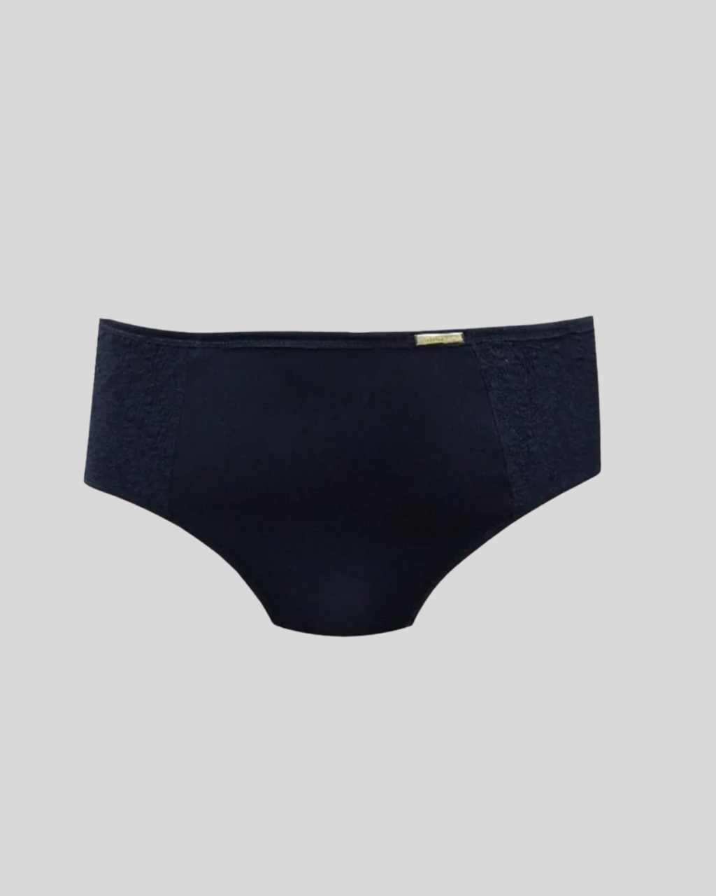 Calcinha Plus Size Microfibra Com Compressão E Renda
