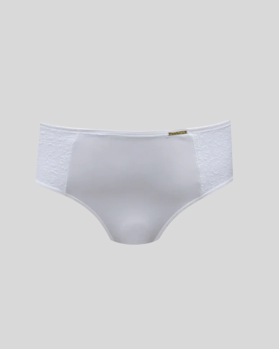 Calcinha Plus Size Microfibra Com Compressão E Renda