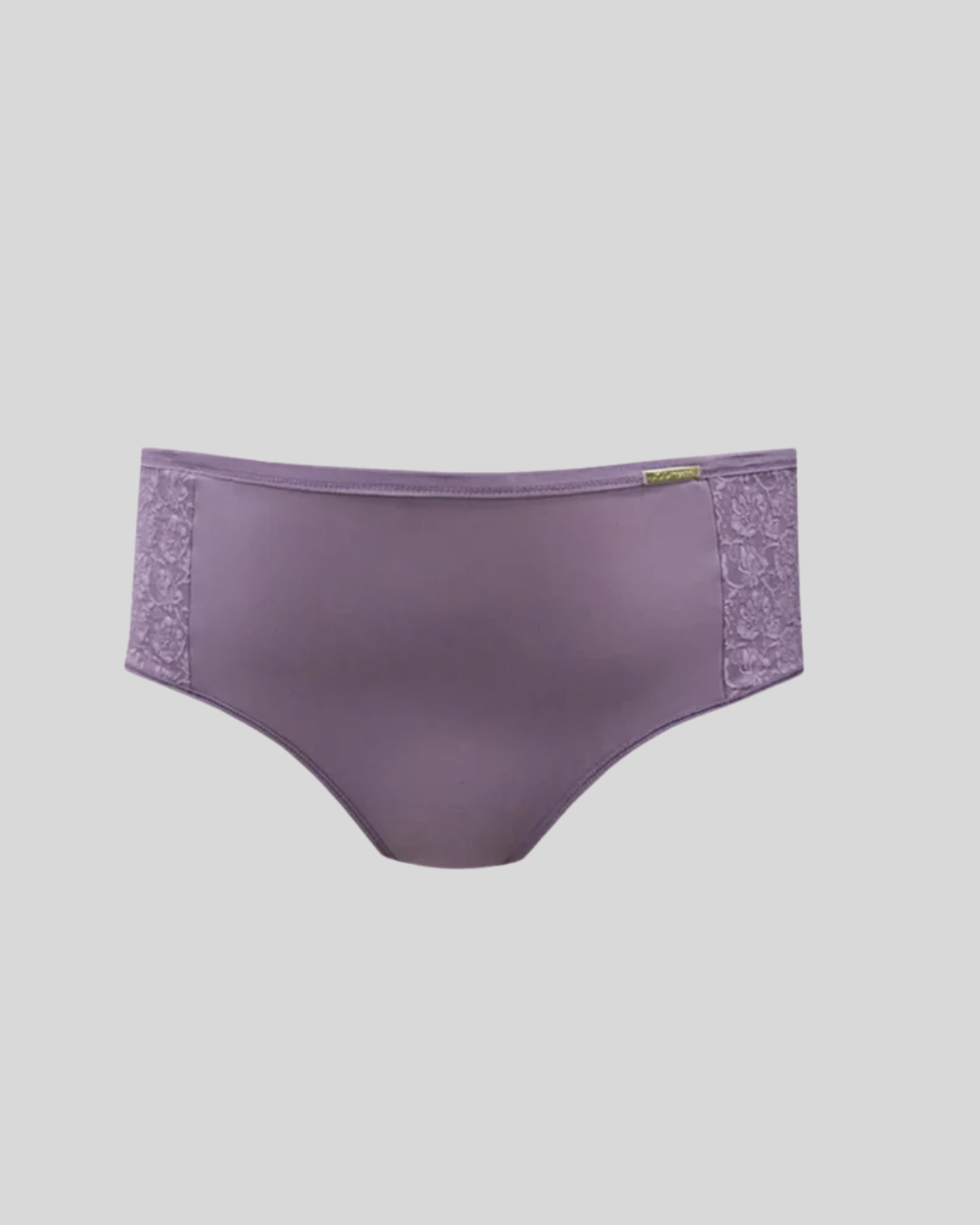 Calcinha Plus Size Microfibra Com Compressão E Renda