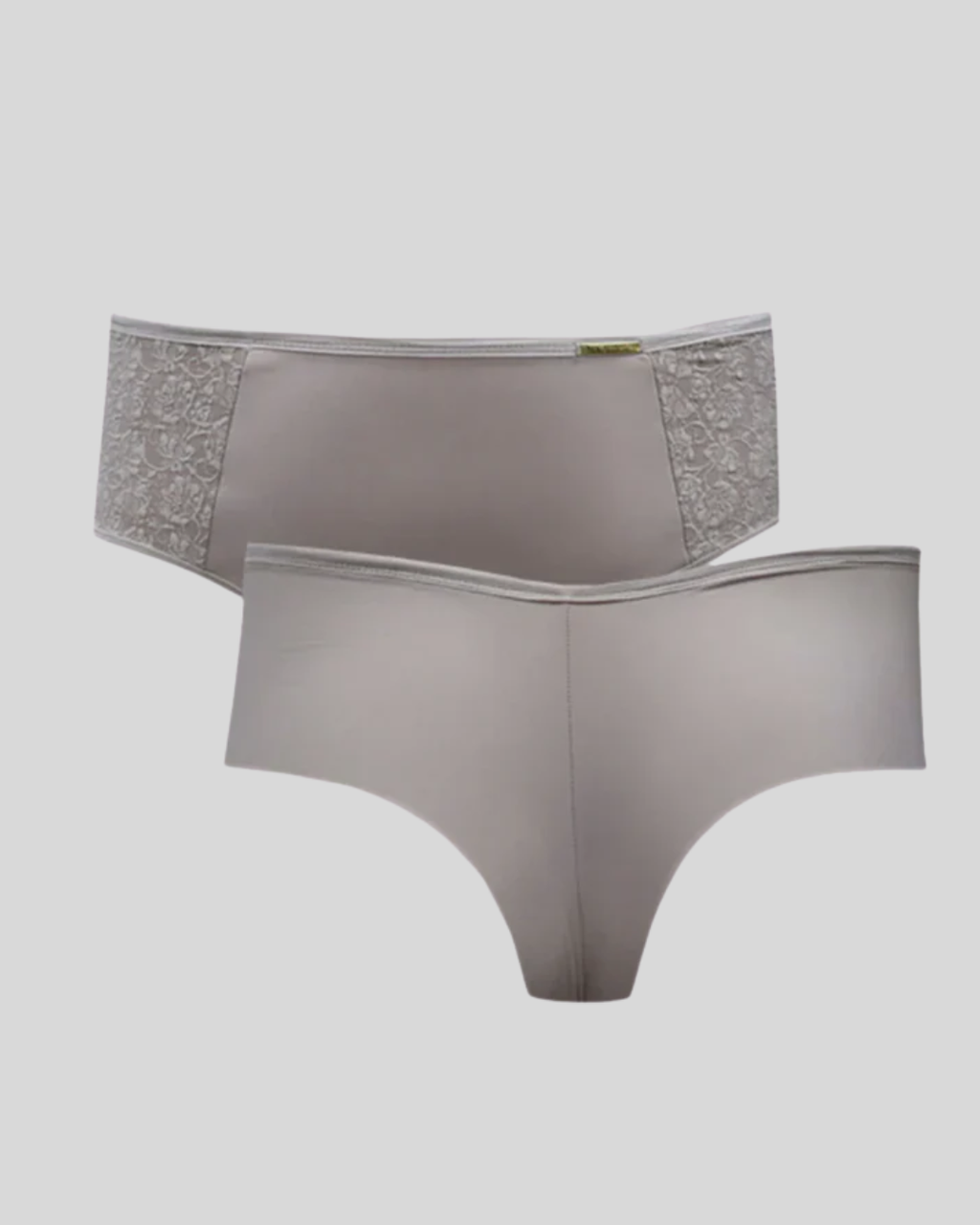 Calcinha Fio Duplo Plus Size Microfibra Com Compressão E Renda