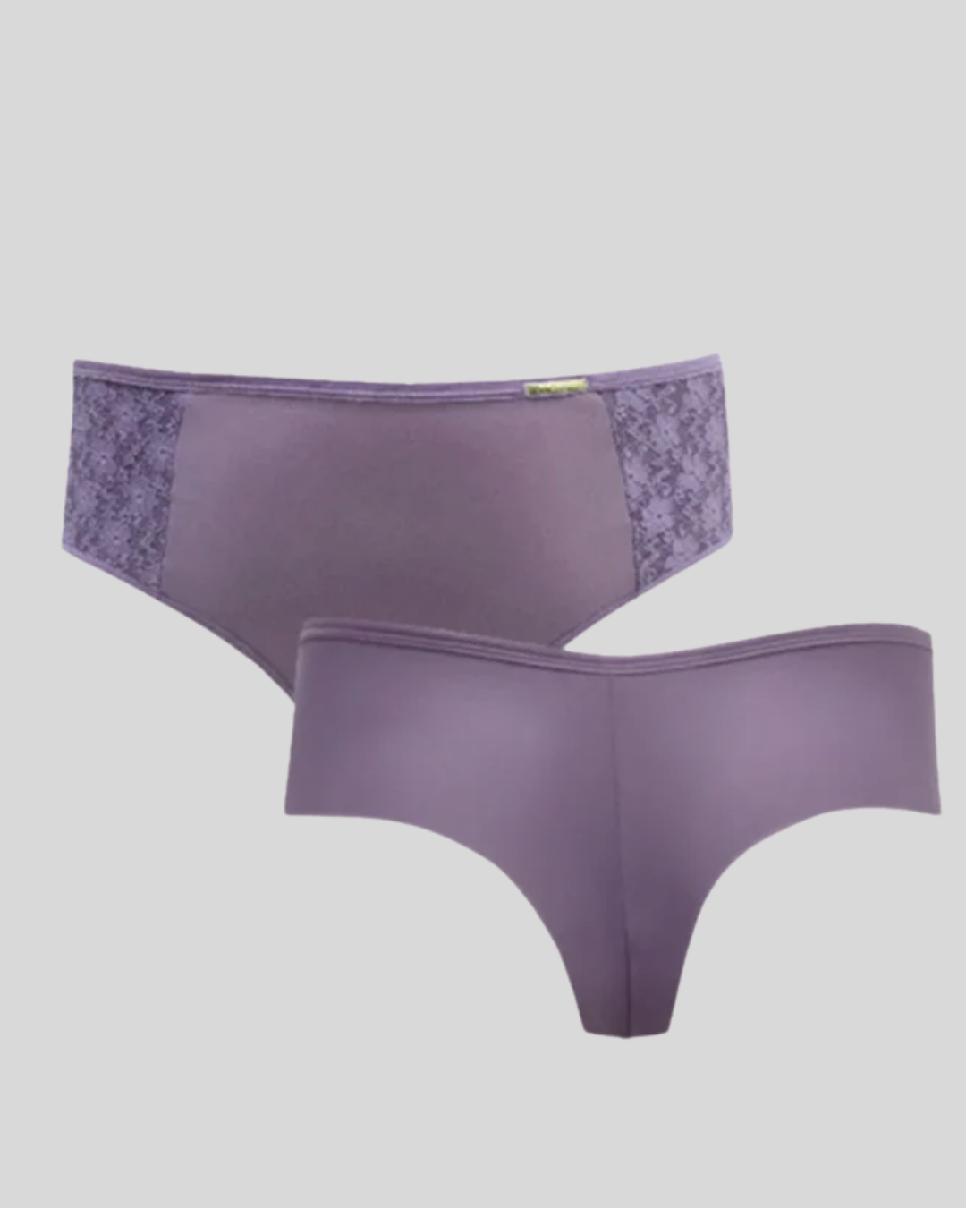 Calcinha Fio Duplo Plus Size Microfibra Com Compressão E Renda