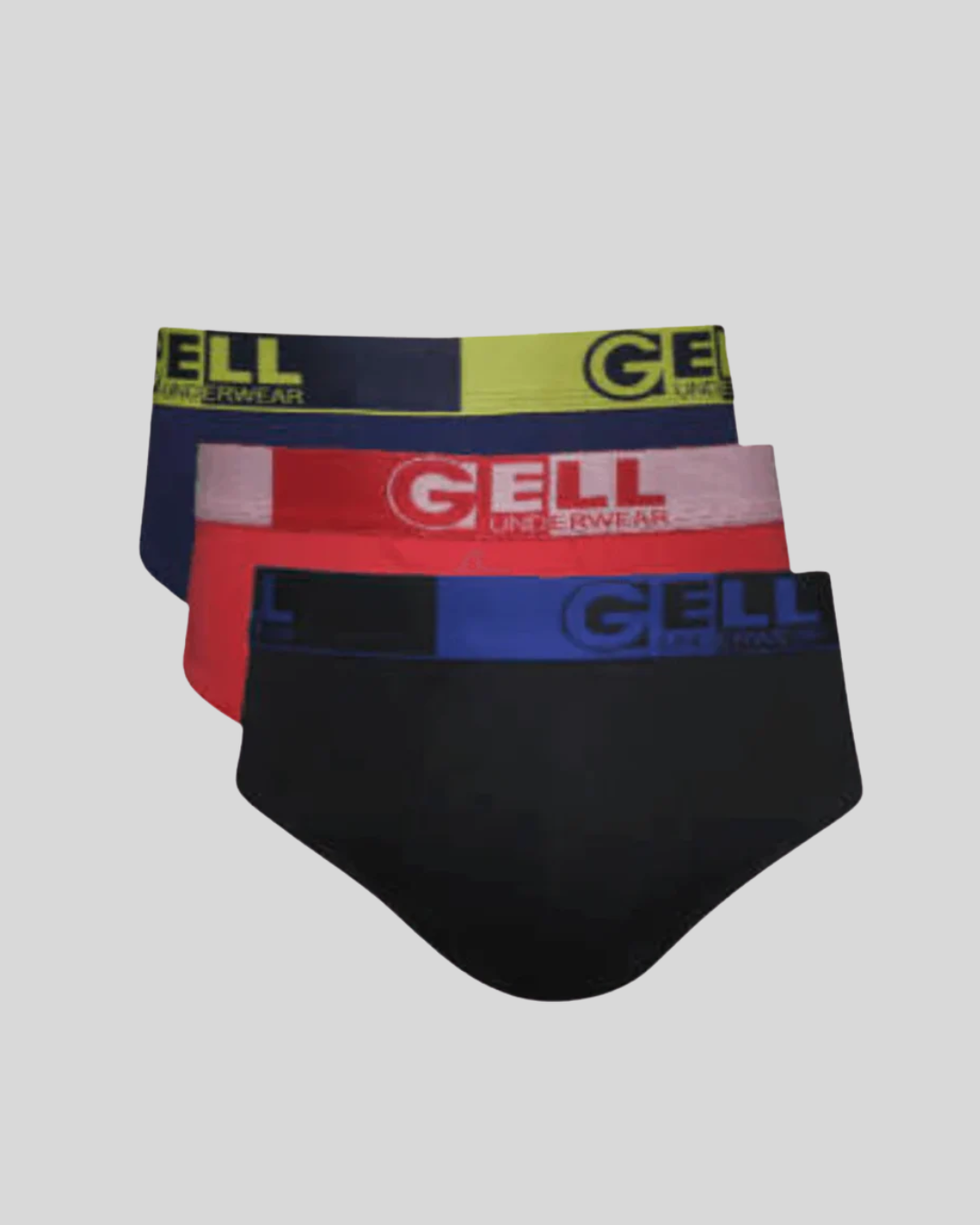 Kit 3 Cuecas Slip Microfibra Com Bojo E Elástico Personalizado Gell