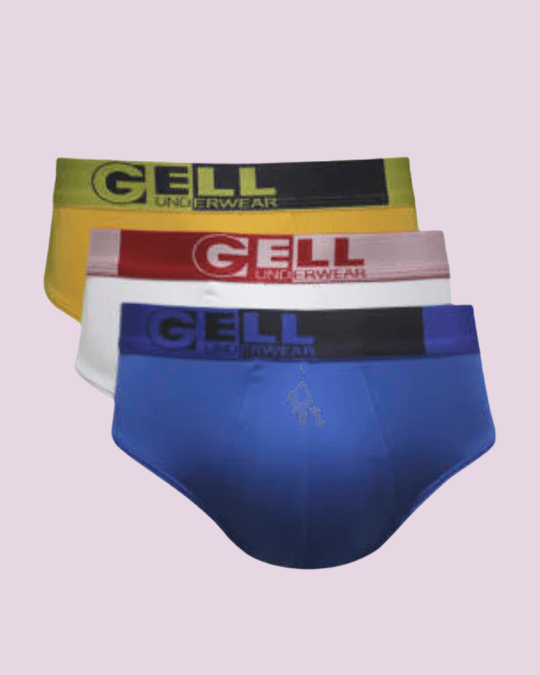 Kit 3 Cuecas Slip Microfibra Com Bojo E Elástico Personalizado Gell