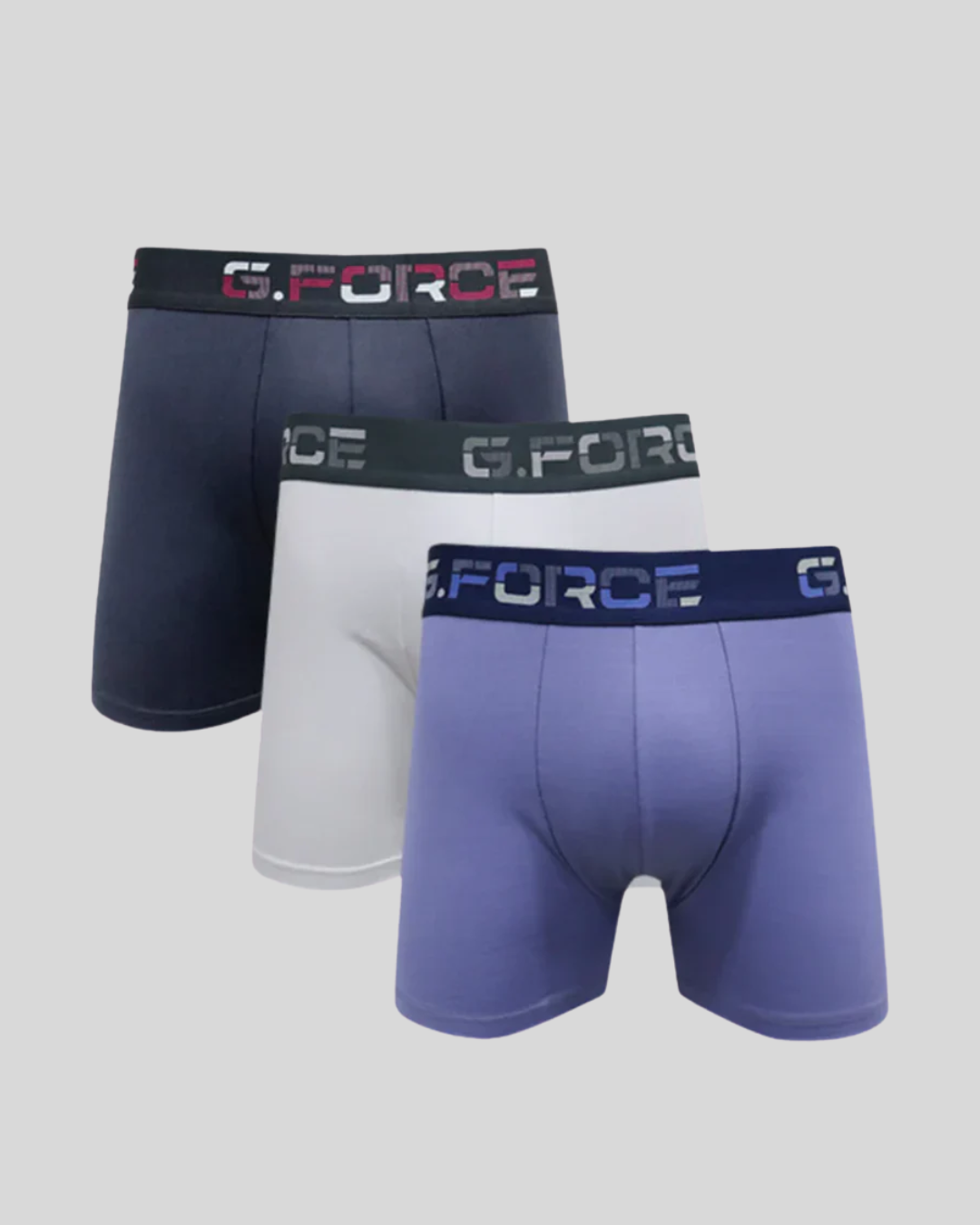 Kit 3 Cuecas Boxer G.Force Microfibra Com Bojo