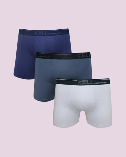 Kit 3 Cuecas Boxer Microfibra Com Bojo