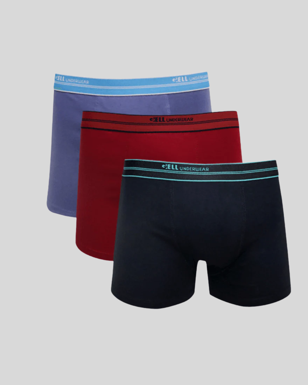 Kit 3 Cuecas Boxer Cotton