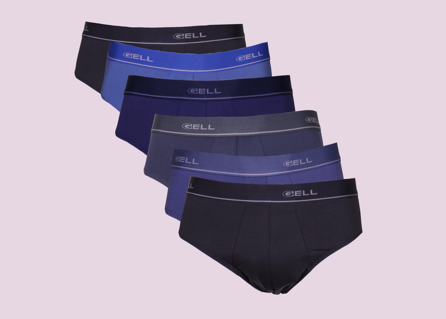Kit 6 Cuecas Slip Microfibra Com Elástico Personalizado
