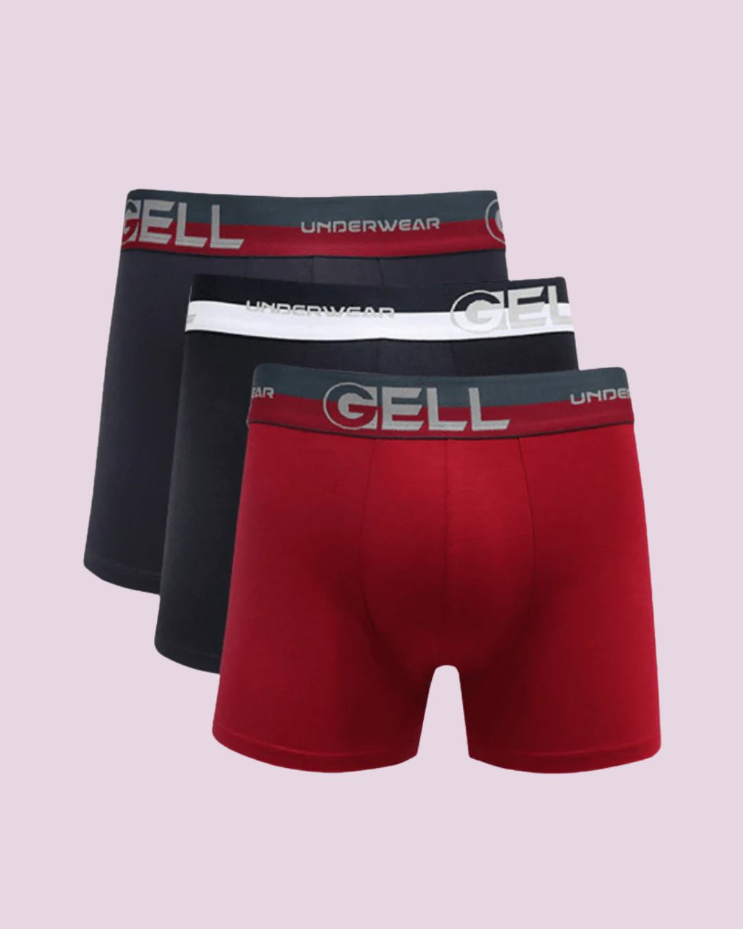 Kit 3 Cuecas Boxer Viscolycra Com Bojo