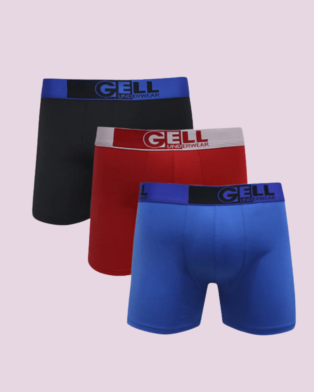 Kit 3 Cuecas Boxer Microfibra Com Bojo