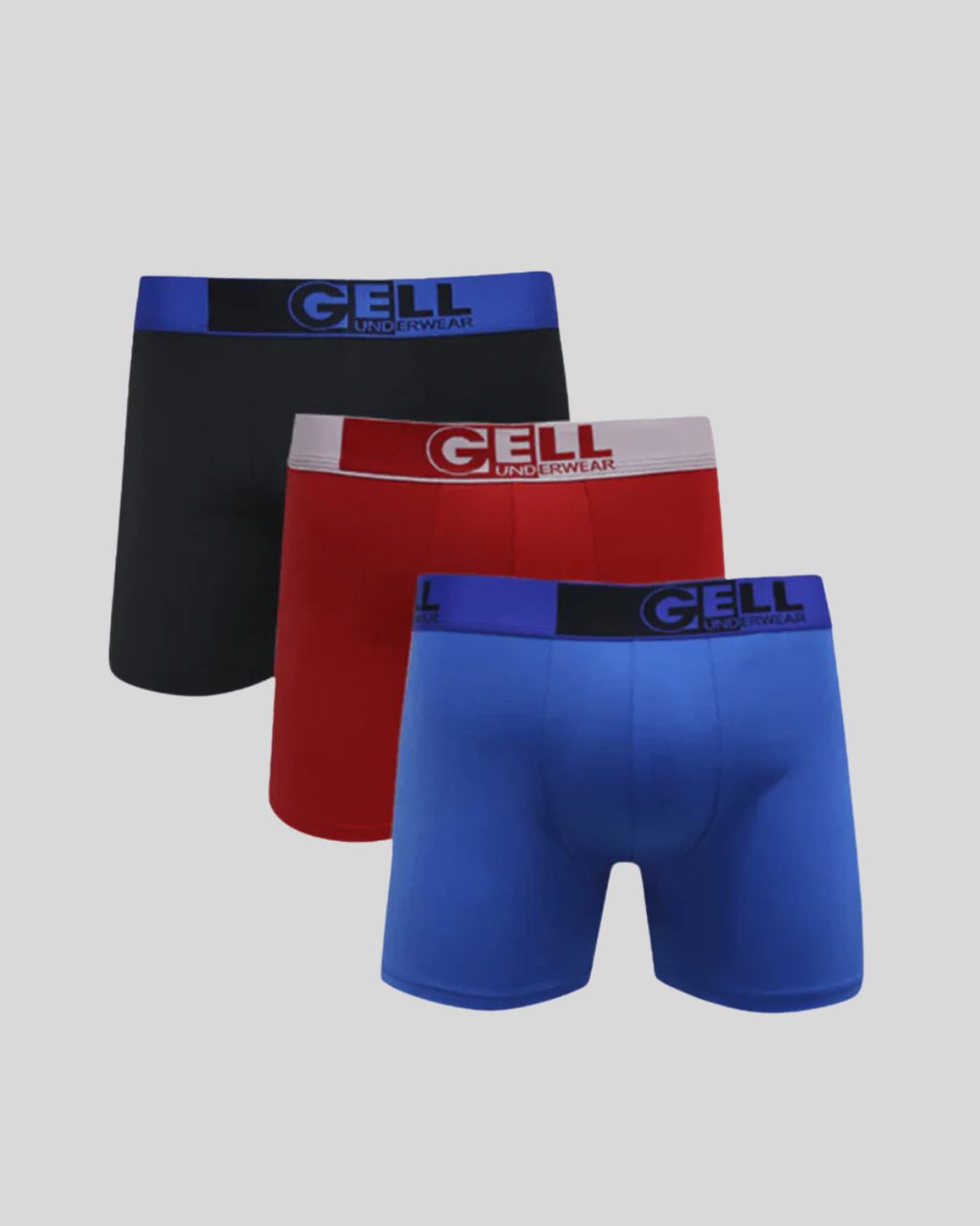 Kit 3 Cuecas Boxer Cotton Com Bojo