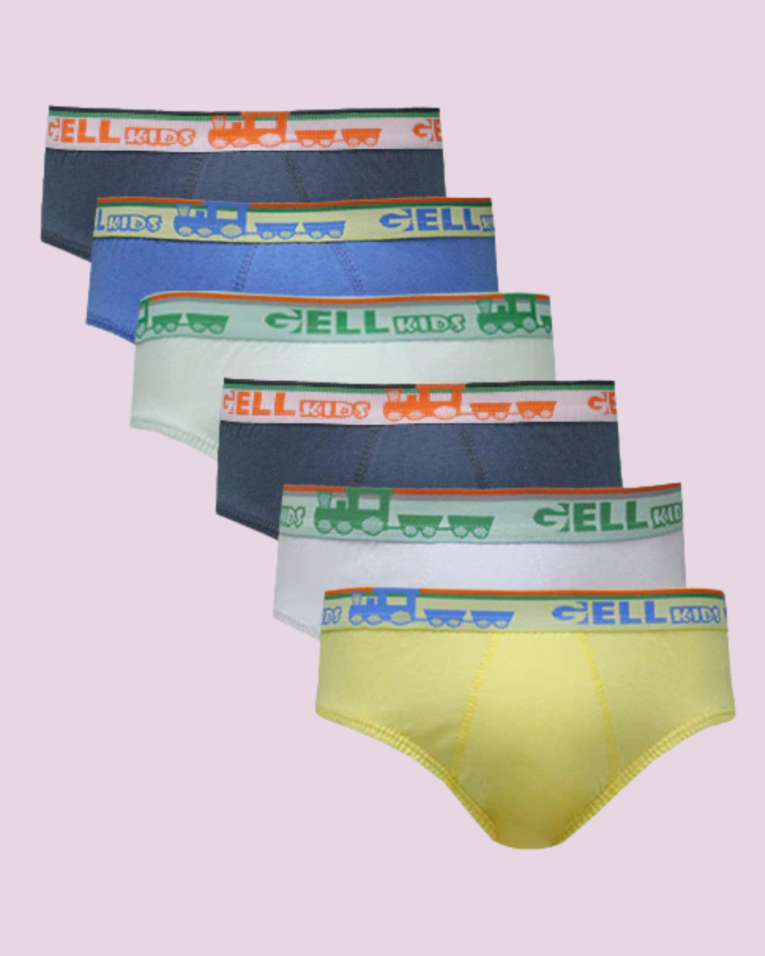 Kit 6 Cuecas Slip Kids Algodão Elástico Personalizado