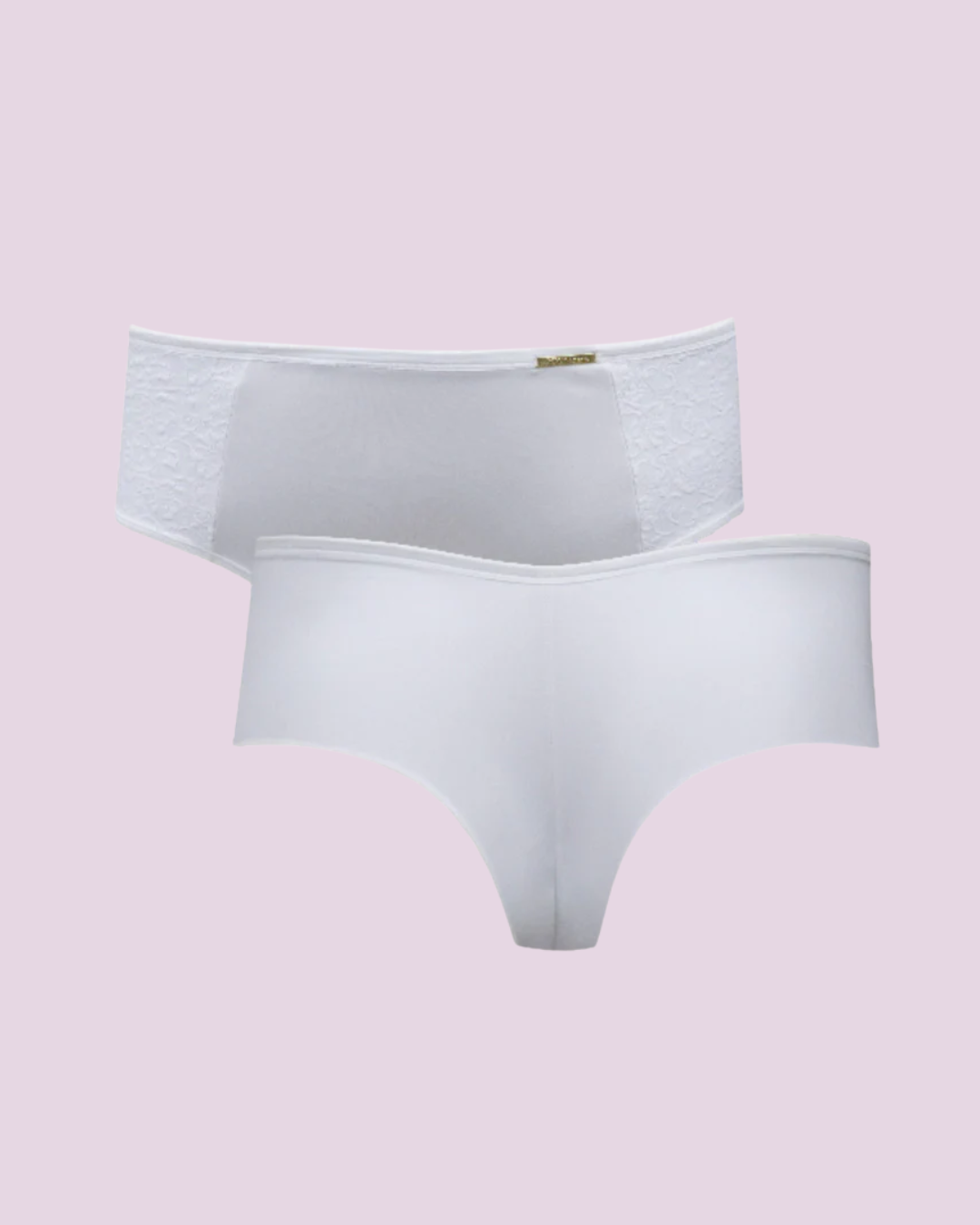 Calcinha Fio Duplo Plus Size Microfibra Com Compressão E Renda