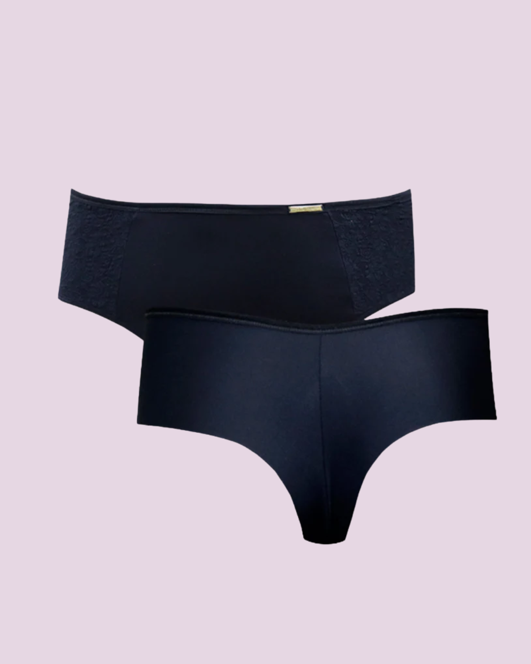 Calcinha Fio Duplo Plus Size Microfibra Com Compressão E Renda