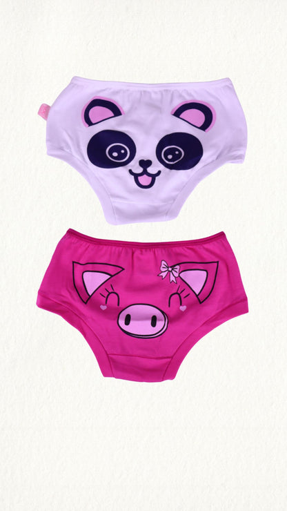Kit 2 Calcinhas Baby Cotton Com Silk